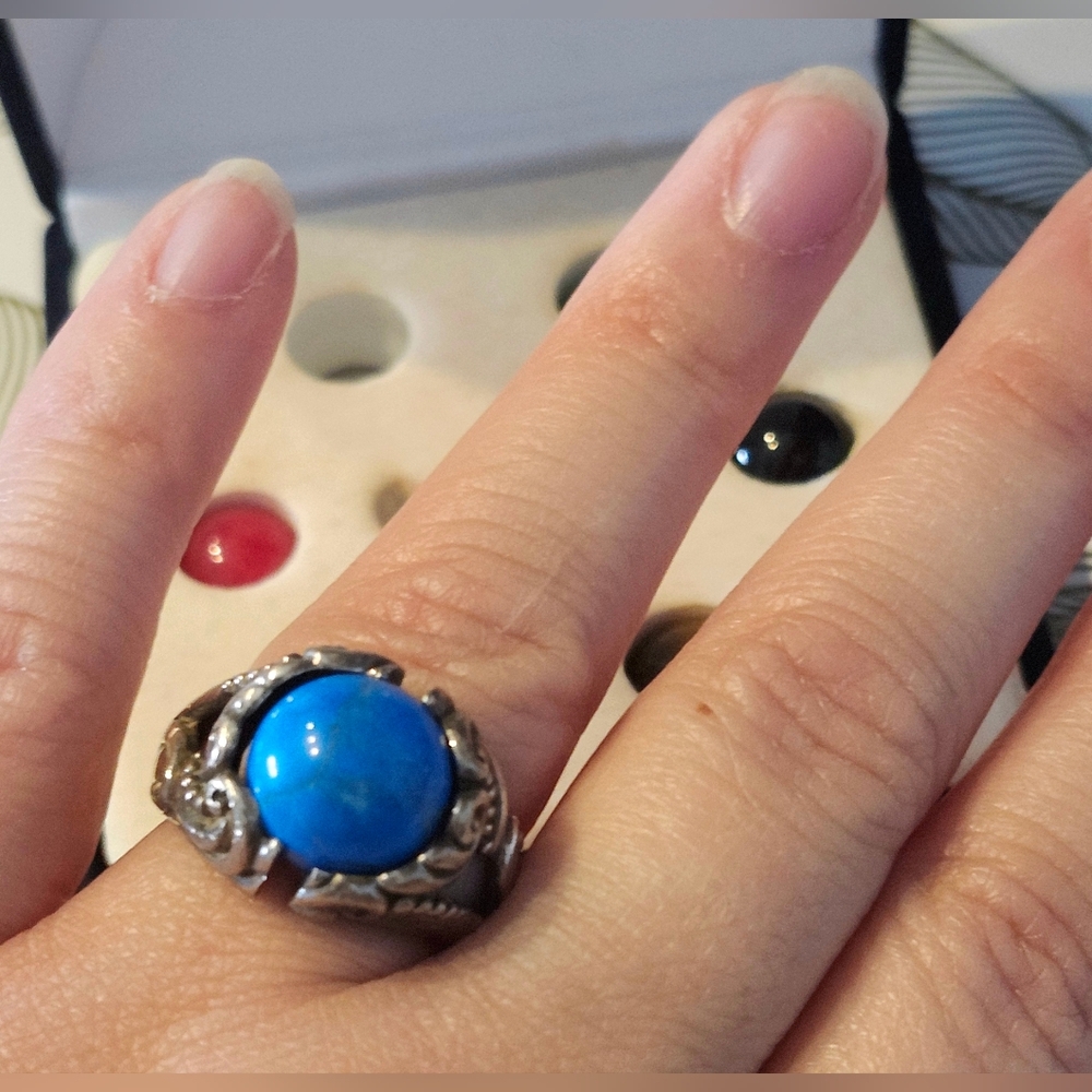 925 Sterling Silver Interchangeable Ring With Gem… - image 4